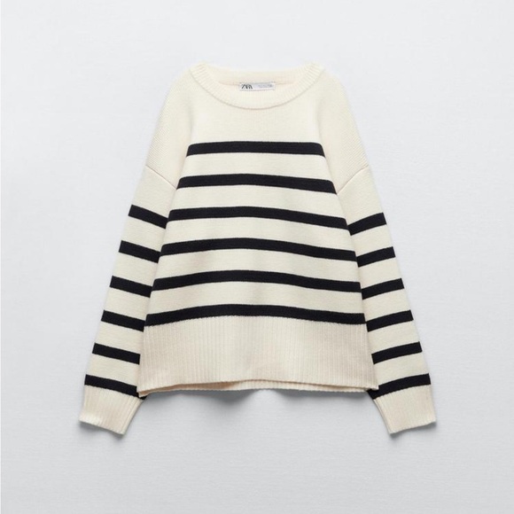 Zara - Striped Knit Sweater - Picture 7 of 7